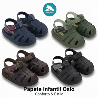 Sandália Papete Infantil Baby Cartago Oslo em Oferta na Shopee