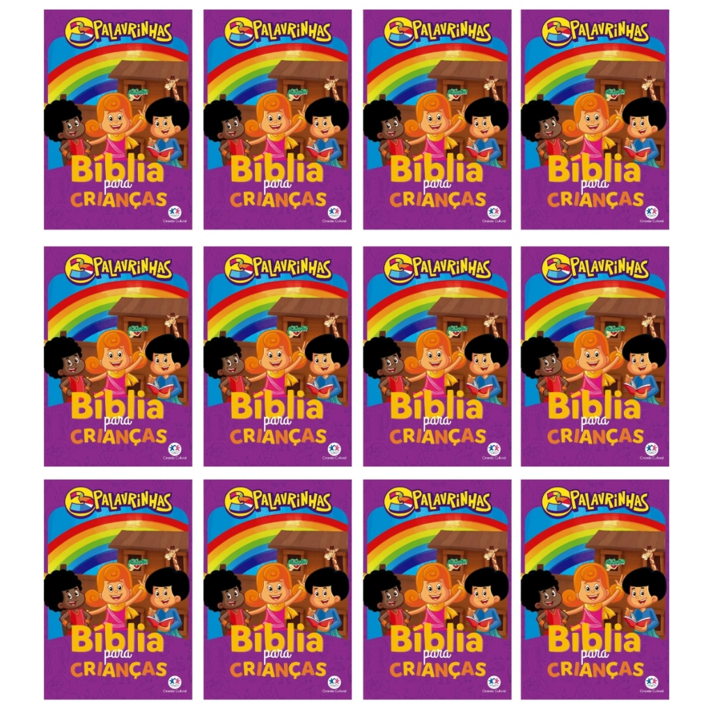 Kit 15 Bíblias Para Crianças 3 Palavrinhas Brochura - Ciranda Cultural