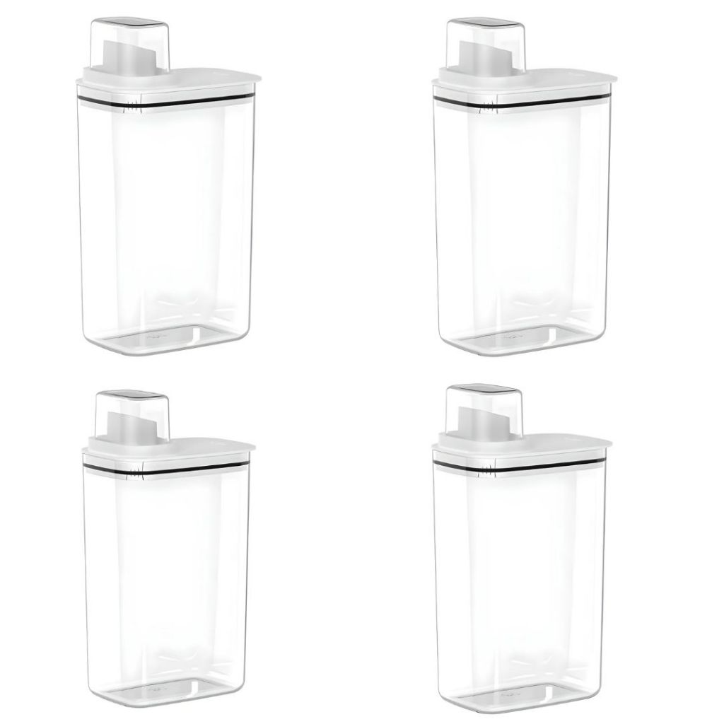 Kit 4 Dispenser 2,3L Para Sabão E Amaciante Ou Branco em Oferta na Shopee