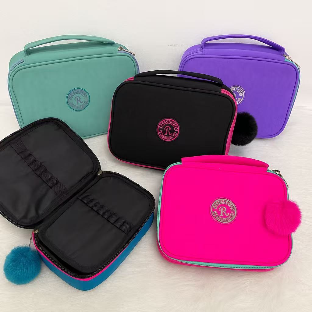 Estojo Escolar Box Organizador Papelaria Fofa Camadas Feminino Masculino Com Elásticos Criativo