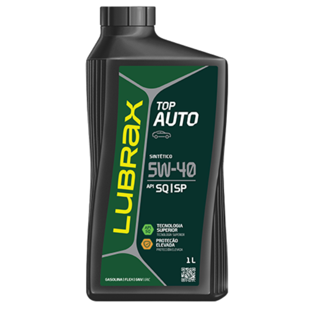 Oleo 5w40 Sintetico Lubrax Top Auto Api Sq Vw Audi 1 Litro Melhor Consumo Alta proteção contra desgaste desempenho