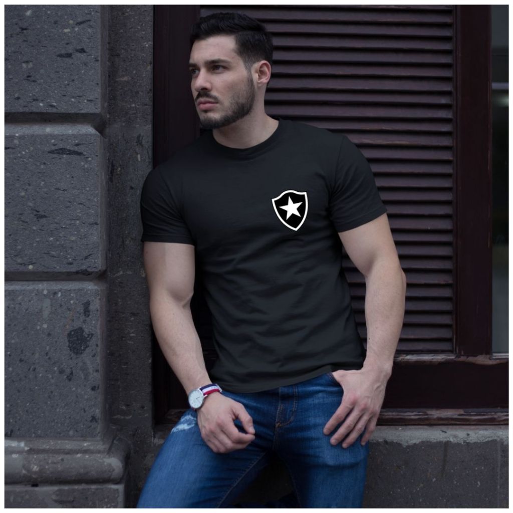Camiseta Botafogo Time Futebol Masculina Versátil e Confortável