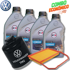 KIT TROCA DE ÓLEO VW 5W40 + FILTROS GOL1.0 3CIL 2016 >