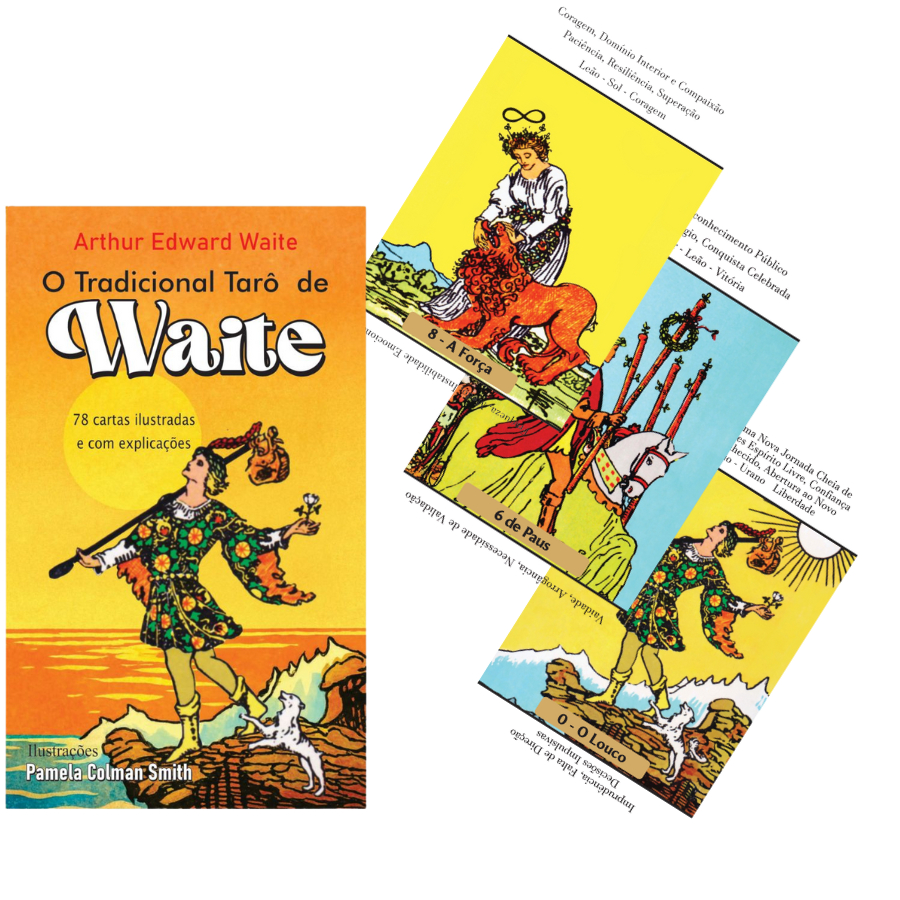 Rider Waite Tarô Esotera Para Iniciante Com 78 Cartas Ilustrações e Explicações Nas Cartas