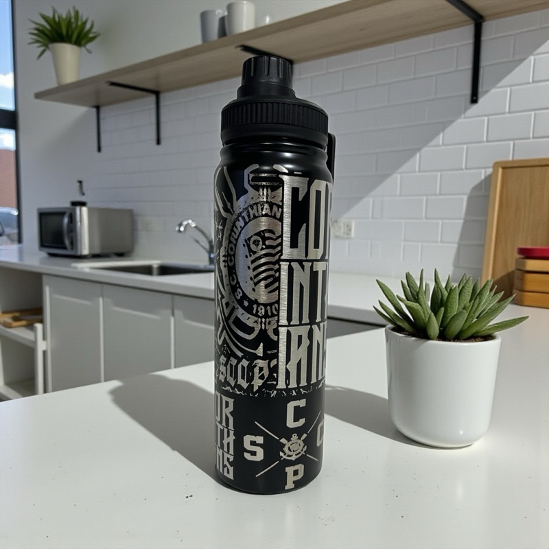 Garrafa Térmica 800ml Personalizada a Laser 360° com Nome em Oferta na Shopee