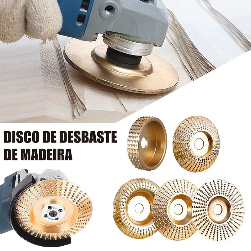 Disco de Desbaste de Madeira 100mm para Esmerilhadeira moedor de madeira liga de aço em Oferta na Shopee