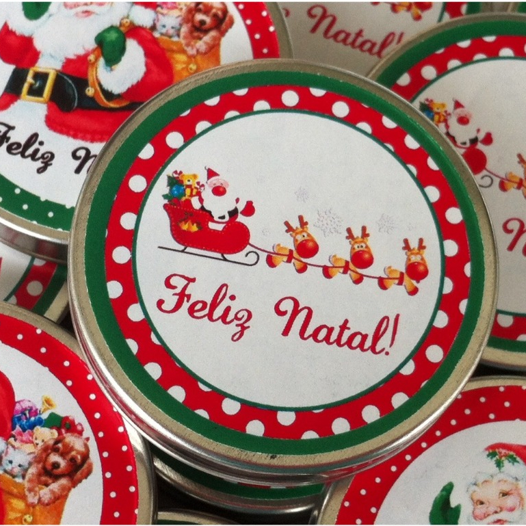 Mini Vela Aromática 20g Lembrancinha Personalizada — Natal, Mãe, Casamento, Aniversário