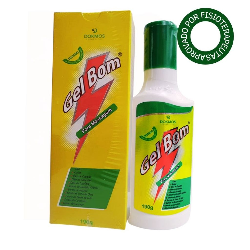 Creme para Massagem 190gr GEL BOM - o melhor em alivio da dor em Oferta na Shopee