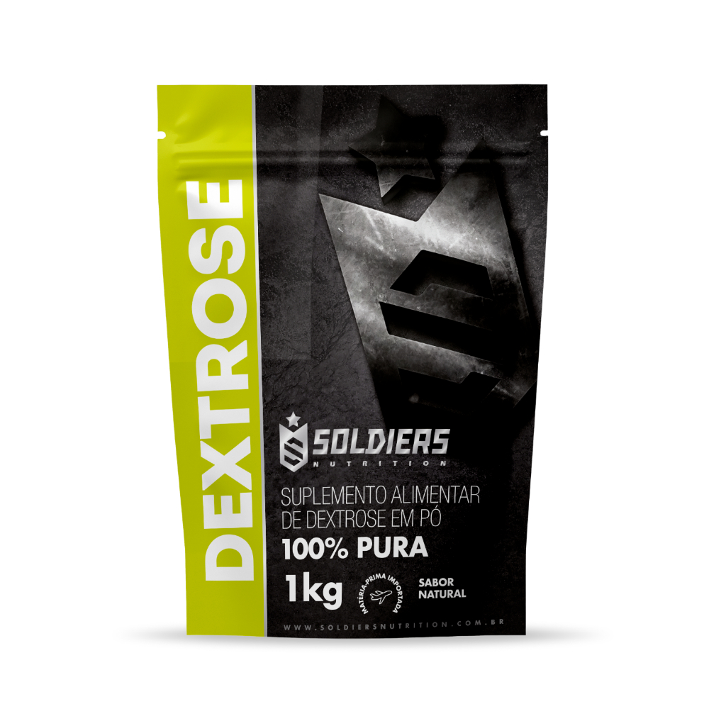 Dextrose 1kg 100% Puro Importado Soldiers Nutrition Ingrediente Natural Carboidrato Alimentação Saudável Fit em Oferta na Shopee