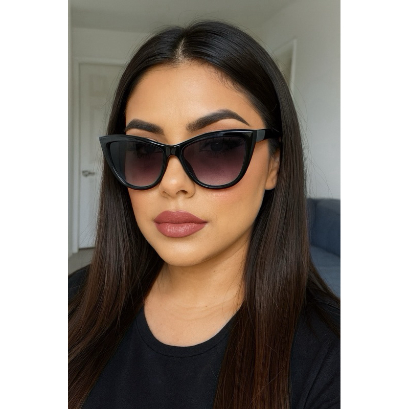 Óculos de Sol Gatinho Feminino – Lente Degradê – Tamanho Médio – Várias Cores em Oferta na Shopee