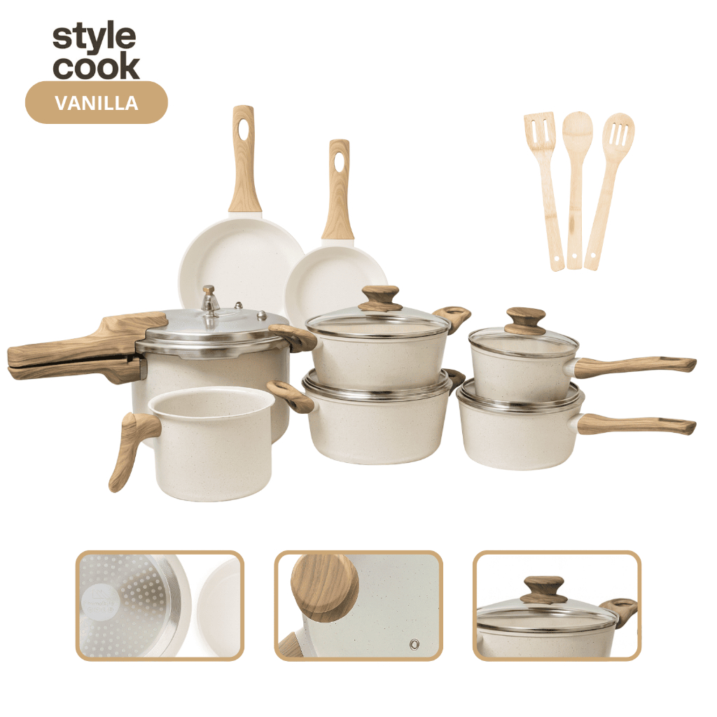 Jogo de Panelas Antiaderente Cerâmico Fogão Indução Kit 11 Peças Cook Marmol em Oferta na Shopee