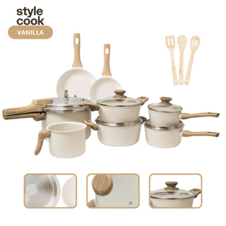 Jogo de Panelas Antiaderente Cerâmico Fogão Indução Kit 11 Peças Cook Marmol em Oferta na Shopee