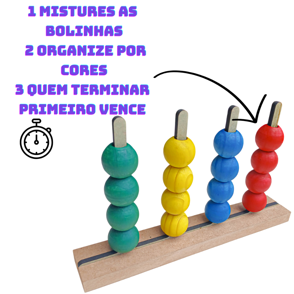 Detalhes do Desafio Das Bolinhas Brinquedo Educativo Divertido