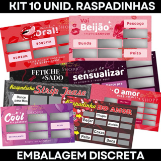 kit 10un Raspadinhas eróticas Sortidas sexshop Raspadinha amor Sexy Jogo Erótico casal Sex Shop em Oferta na Shopee