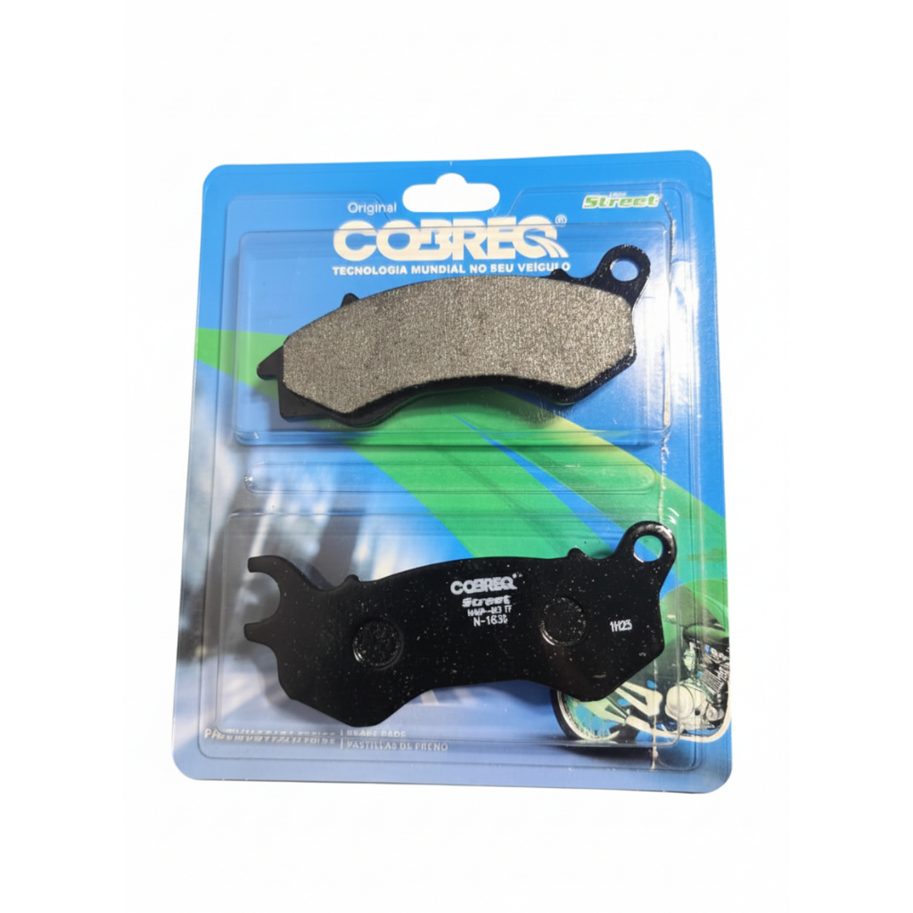 PASTILHA FREIO DIANTEIRA COBREQ ( N-1836 ) PARA HONDA TITAN 150 14 A 15 / TITAN 160 16 A 17 ( CBS ) em Oferta na Shopee