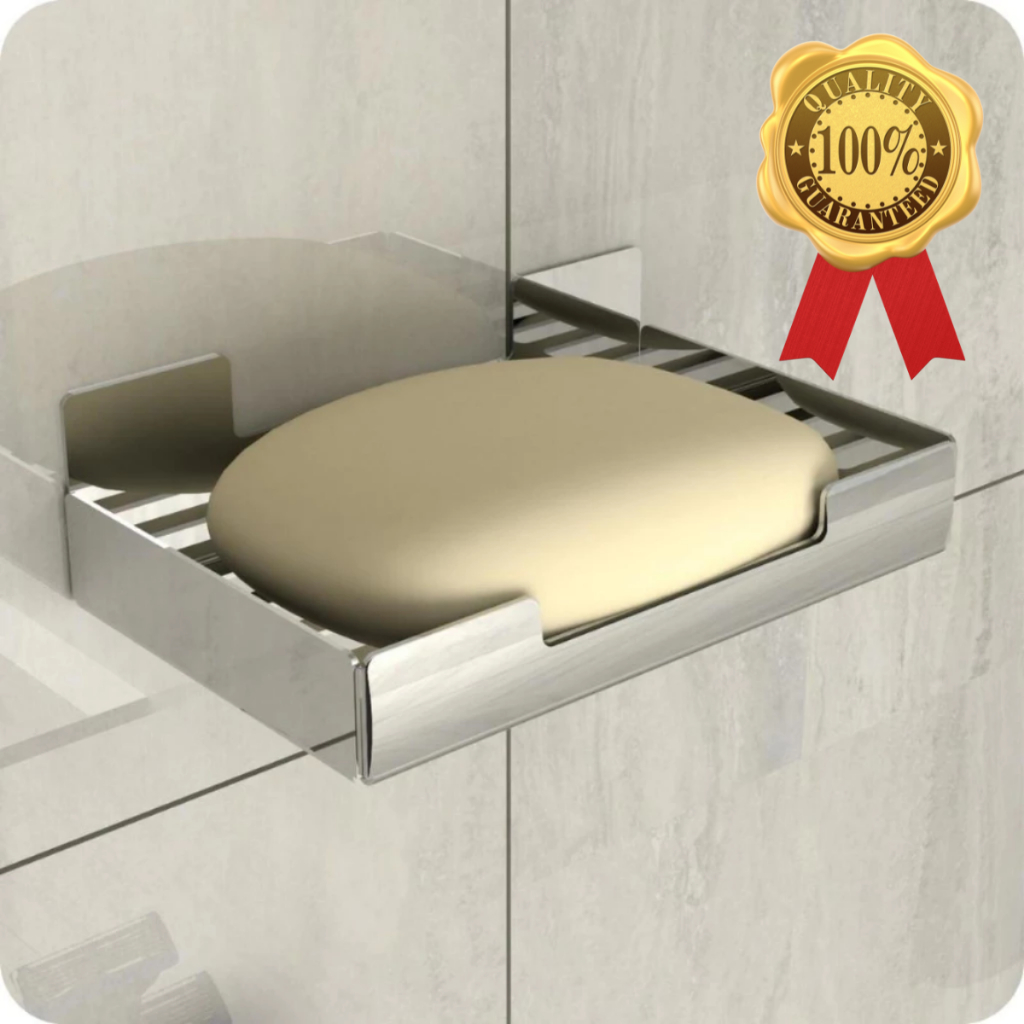 Saboneteira De Parede Luxo Inox Adesivo Sem Furo em Oferta na Shopee