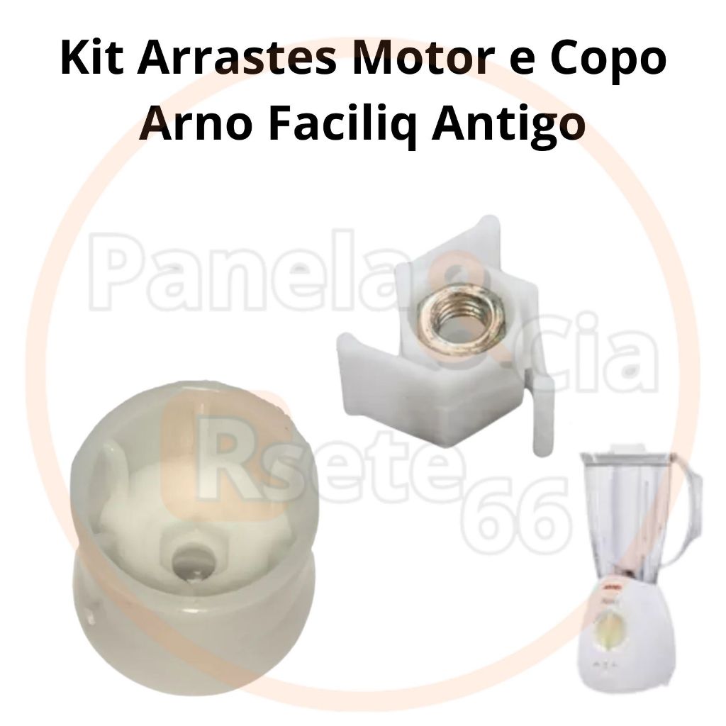 Arraste do Motor  e do Copo Liquidificador Arno FACILIQ Antigo