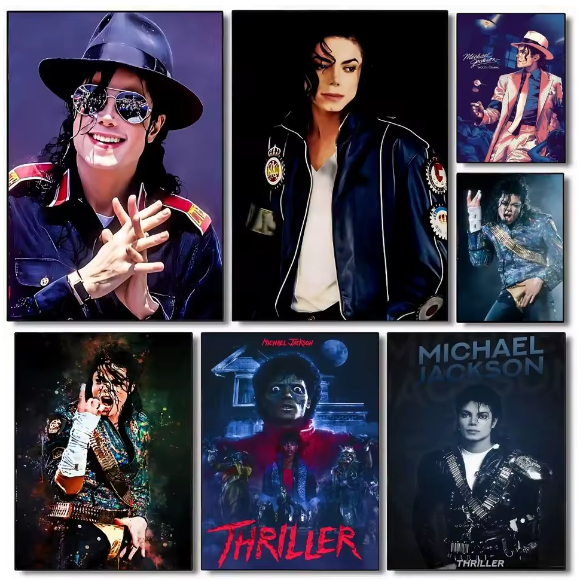 Kit 10 Quadros Decorativo Michael Jackson Rei do Pop Decoração Mosaico em Oferta na Shopee