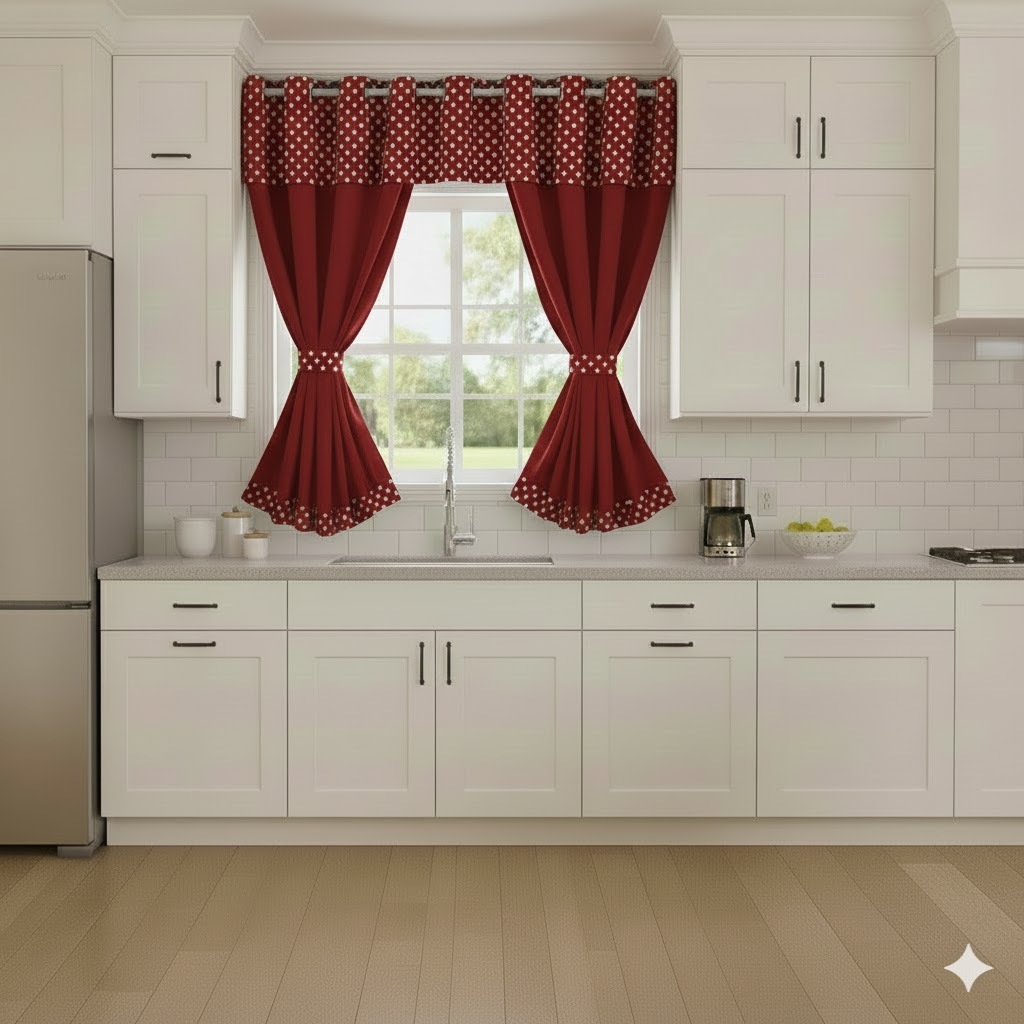 Cortina Para Cozinha  De 1,50 M Por 2,00 M  - 1 Unidade em Oferta na Shopee