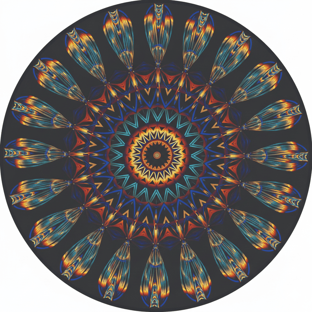 Imagem Mandala Quadro Decorativo Aplique De Parede Sala Cozinha Quarto Placa Artesanal Colorido