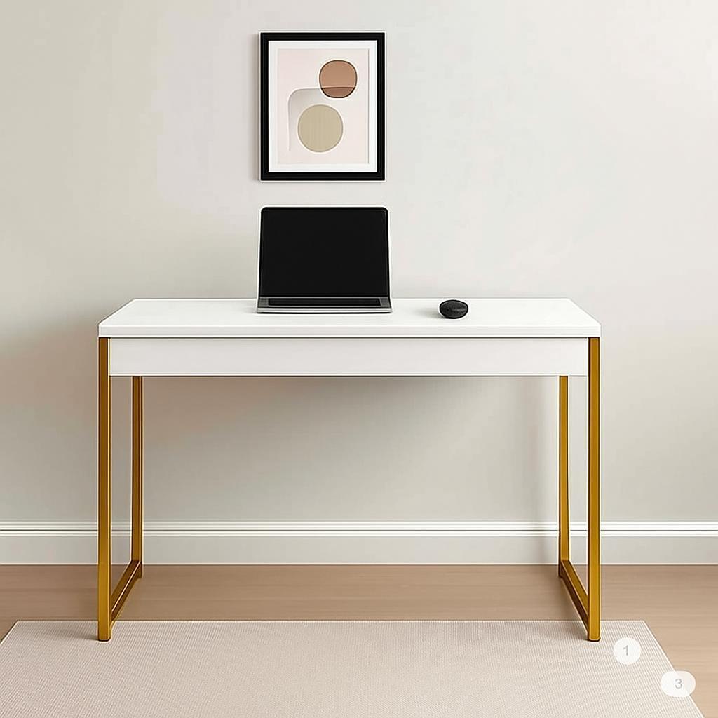 Mesa Escrivaninha Aparador Estilo Industrial Multiuso 90 Cm Escritório Quarto Diversas Cores em Oferta na Shopee