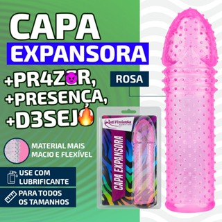CAPA PENIANA EXPANSORA POTÊNCIA QUE ELA SENTE ANTES MESMO DE VOCÊ ENTRAR em Oferta na Shopee