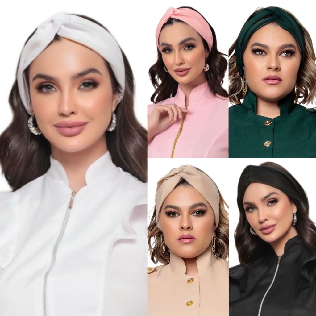 Turbante Feminina Médica Elástico Várias Cores Eva Gardenia Jalecos em Oferta na Shopee