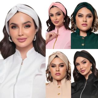 Turbante Feminina Médica Elástico Várias Cores Eva Gardenia Jalecos em Oferta na Shopee