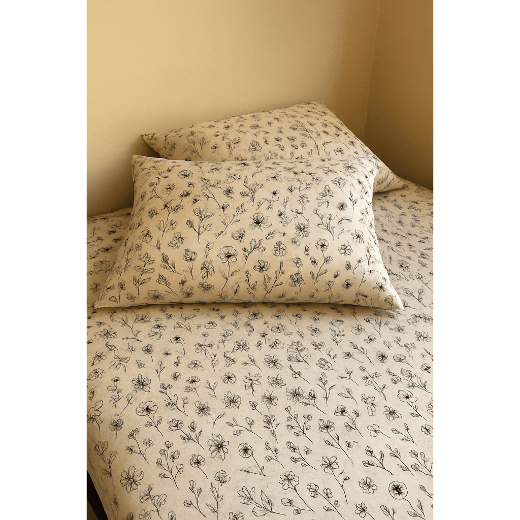 Jogo de Lençol Casal Estampado 180 Fios c/ 3 Peças Lençol Jogo de Cama Casal