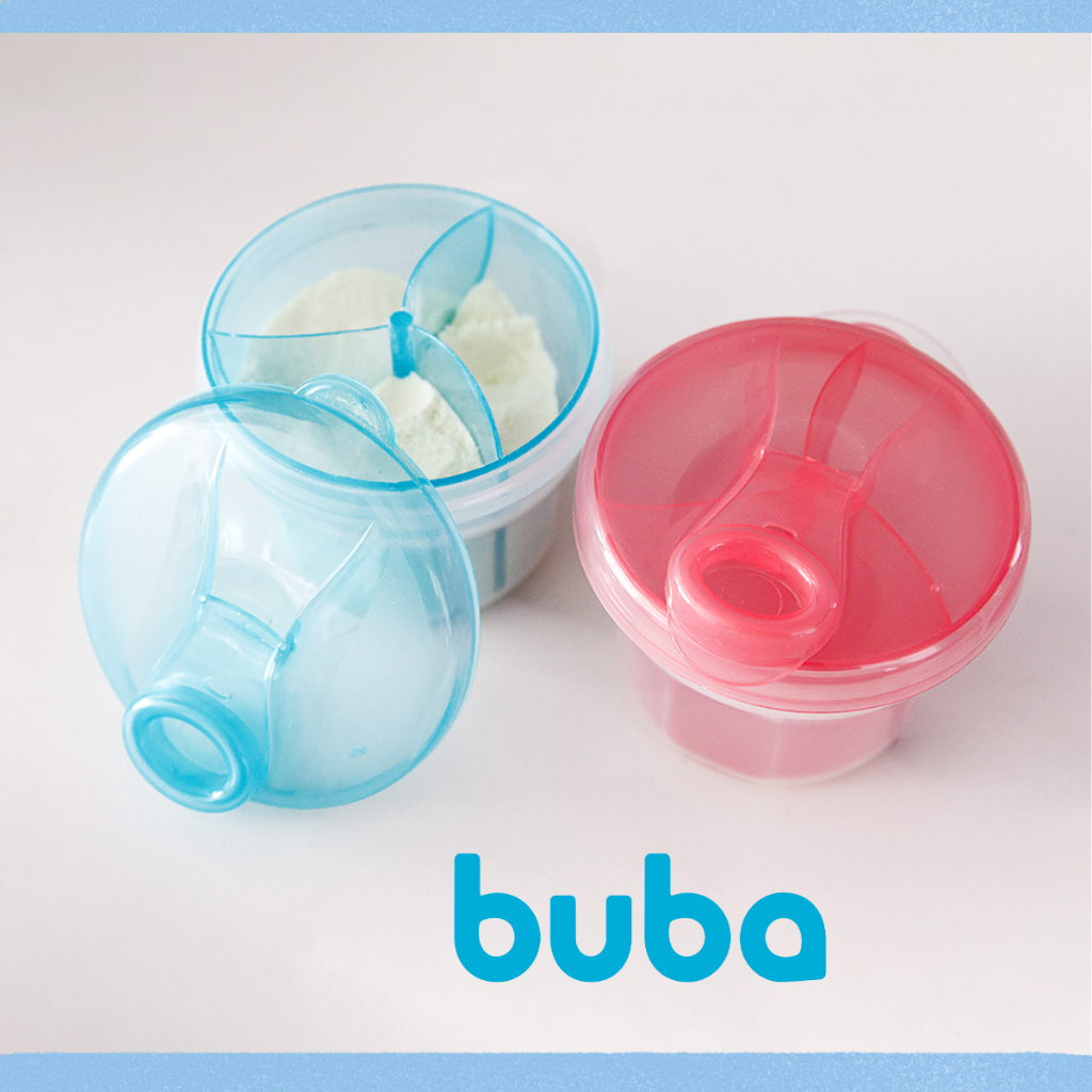 Porta Leite Em Pó Com Divisórias Removíveis 300ml Pote Dosador Medidor De Fórmula Buba em Oferta na Shopee