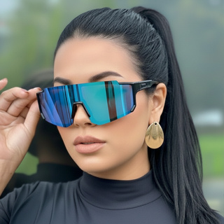 Óculos Ciclismo Lente Espelhada Dourada  2025 Esportivo Premium Masculino e Feminino em Oferta na Shopee