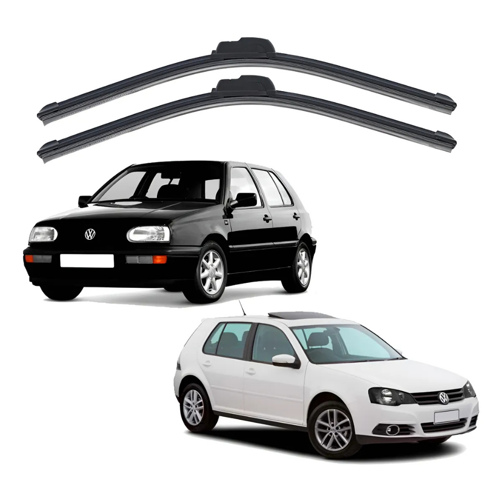 Par Palheta Limpador Parabrisa Silicone Vw Golf 1993 à 2008 Paleta Limpador Parabrisa 1993 à 2008