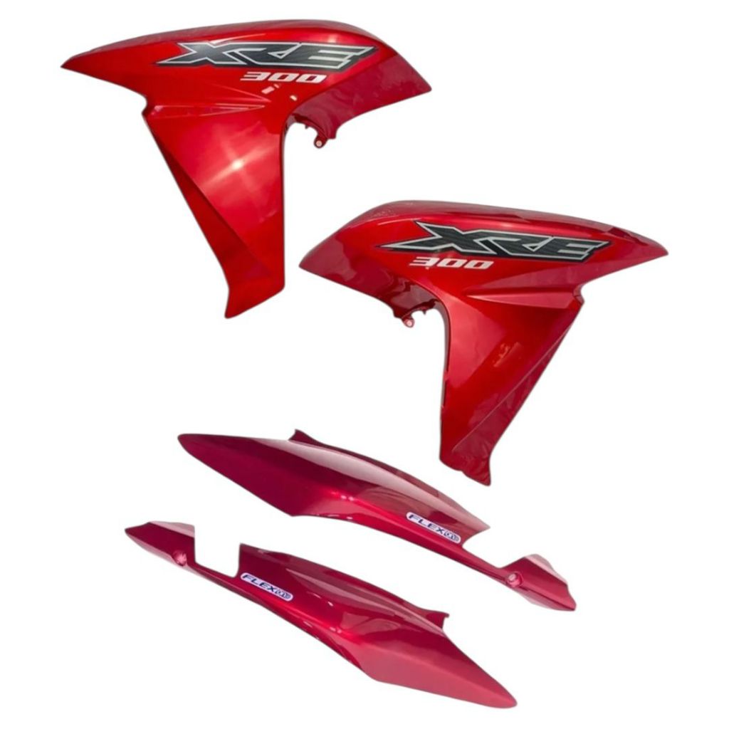 ASA ABA TANQUE + RABETA TRASEIRA XRE 300 2016 Vermelho bromélia