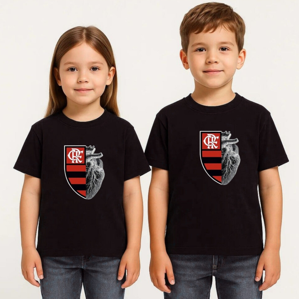 Camiseta Time Personalizada Camisa Futebol Infantil Unissex Presente