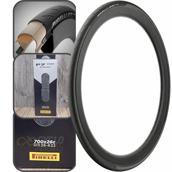 Pneu Pirelli P7 Sport 700X26 60Tpi Pro Compound - Kevlar