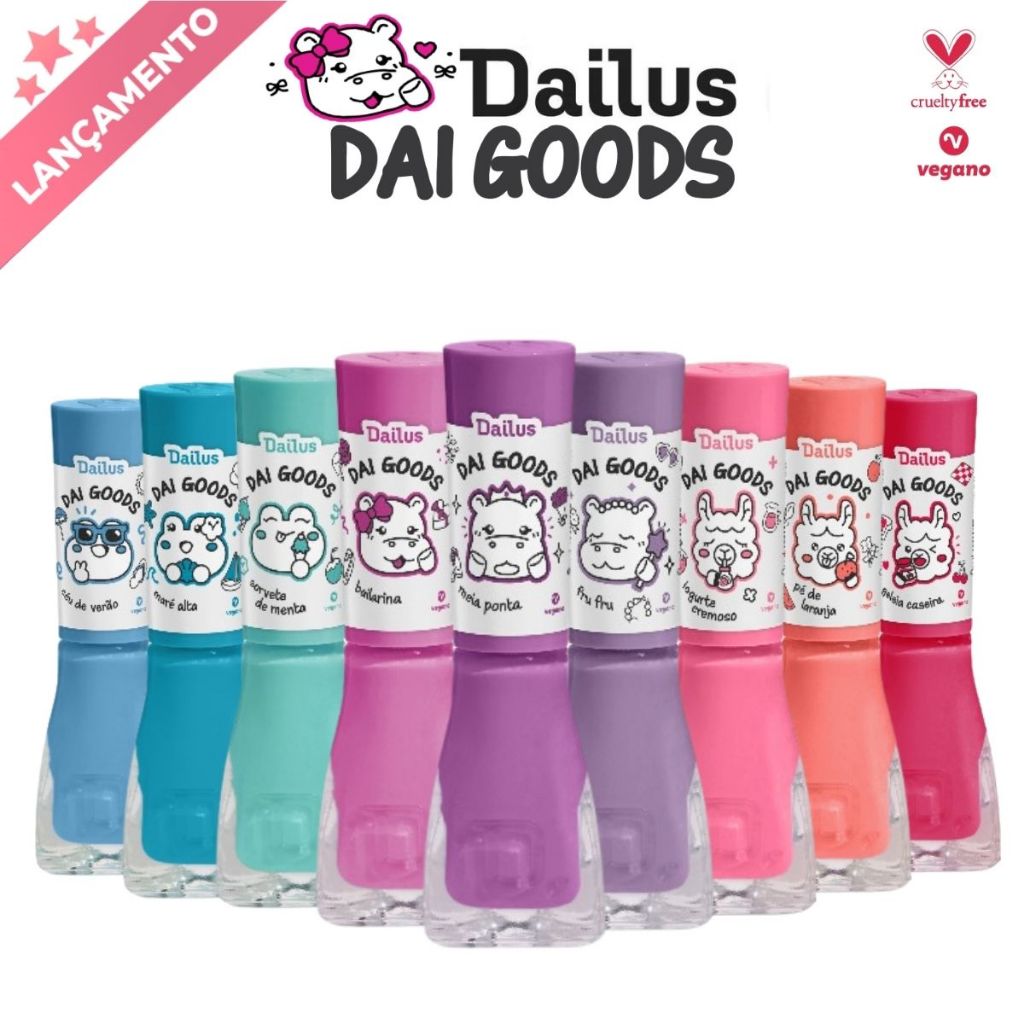 Dailus Dai Goods Nova Coleção Com 9 Esmaltes Lançamento