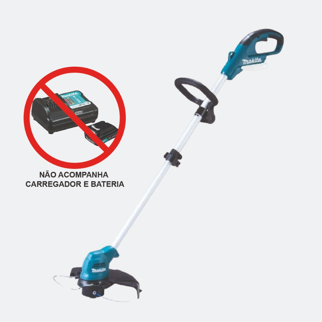 Roçadeira à Bateria Makita 12V CXT UR100DZX Cortador de Grama à Bateria Makita