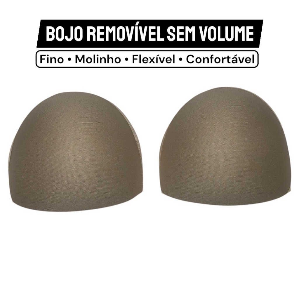 Bojo Removível Fino e Molinho – Flexível – Sem Volume – Para Top/Biquíni/Sutiã – M e G em Oferta na Shopee