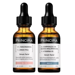 Principia Kit Pele Radiante c/ Sérum Niacinamida NC-10 + Sérum Hialurônicos AH-2