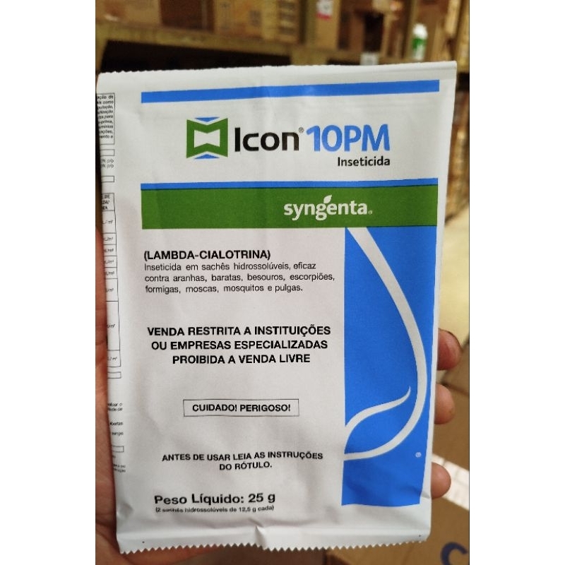 Inseticida Icon 10PM  – 25g inseticidas para baratas e  escorpiões Sachês Hidrossolúveis