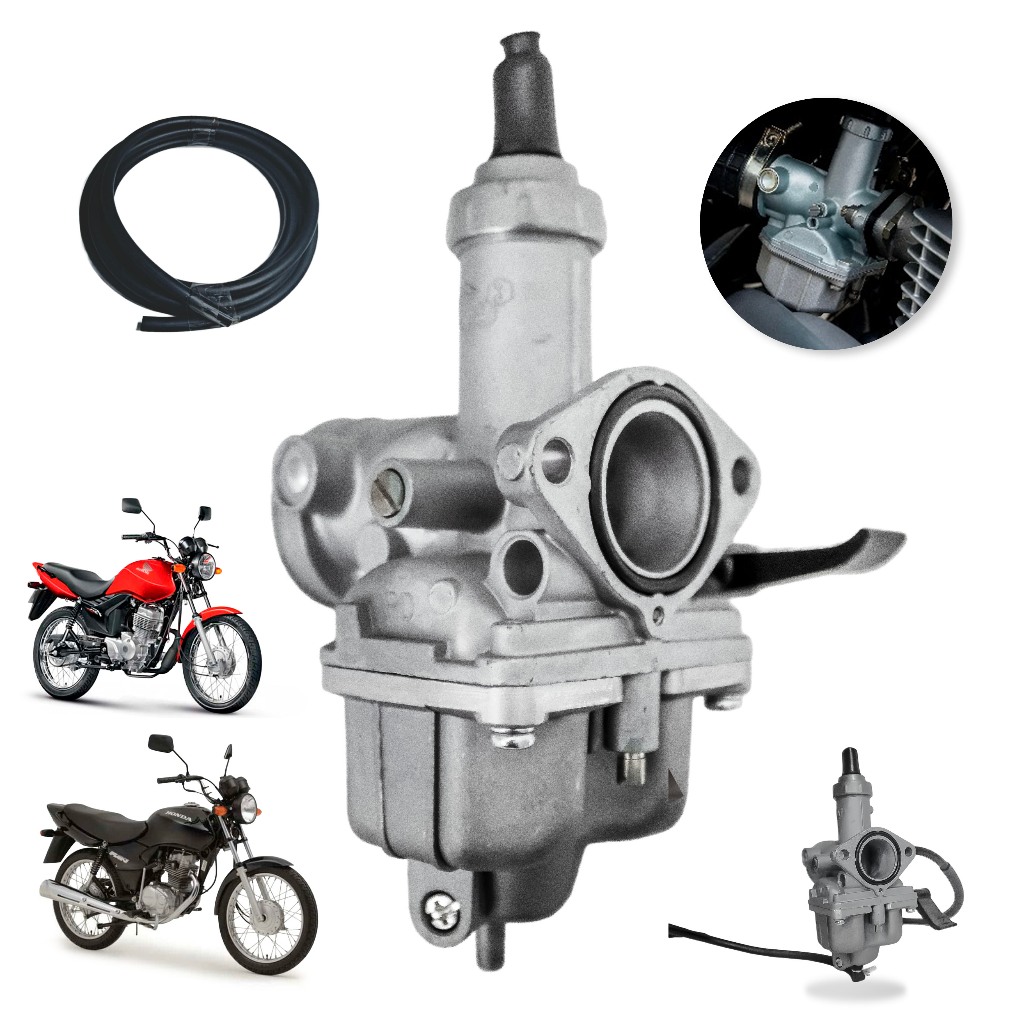 Carburador Completo CG 125 Titan KS ES 2002 a 2004 Fan KS 2005 a 2008 sem ECCO