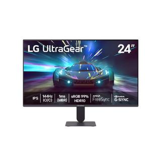 Monitor LG UltraGear 24G411A-B 24",FHD, 144Hz, 1ms (MBR), NVIDIA G-SYNC, AMD FreeSync, HDR10