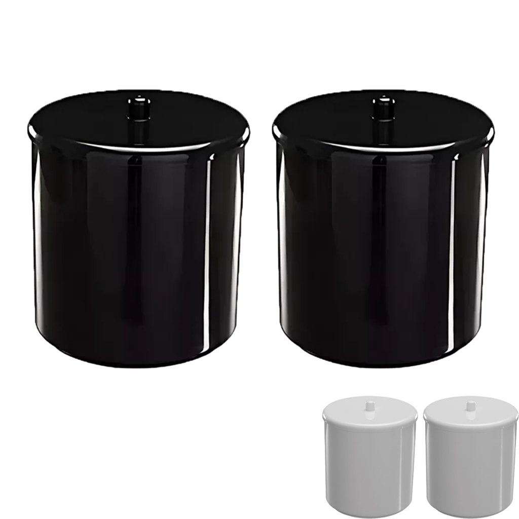 Kit 2 Cestos De Lixo Cozinha E Banheiro Lixeira 6 Litros