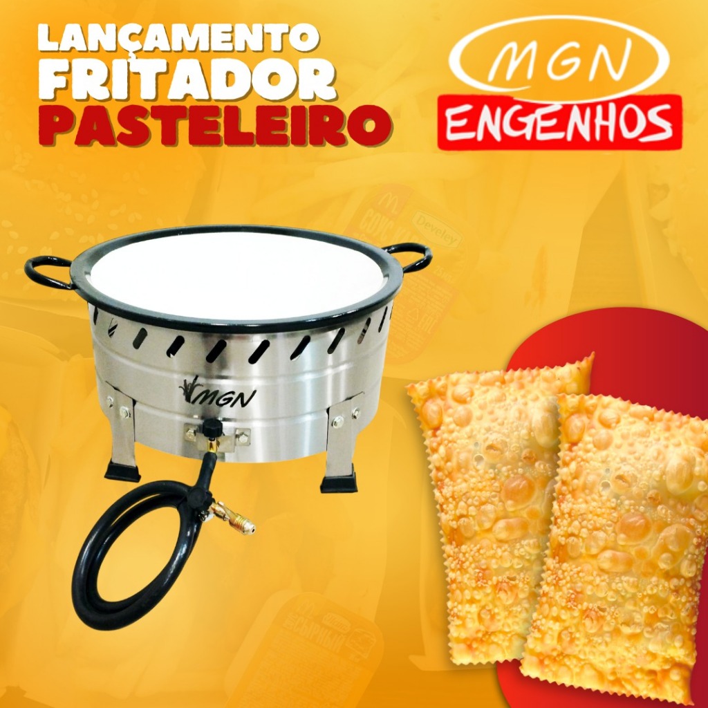 FRITADOR INOX MESA MULTIUSO -Pastel, Batata, Salgados