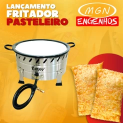 FRITADOR INOX MESA MULTIUSO -Pastel, Batata, Salgados