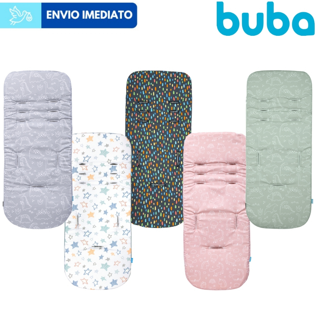 Almofada Para Carrinho Bebê Universal Dupla Face Buba Bebê Conforto