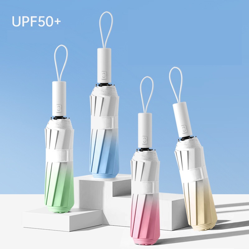 Novo Guarda Chuva Automático Alta Resistência a Chuvas e Vento Forte Com Proteção UV em Oferta na Shopee