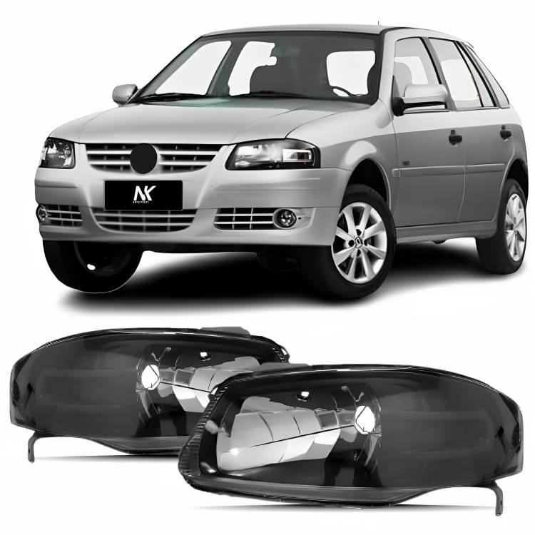 Par/UN Farol Gol G4 2005 2006 2007 2008 2009 2010 2011 2012 2013 2014 Parati Saveiro Mascara Negra Power Dianteiro em Oferta na Shopee