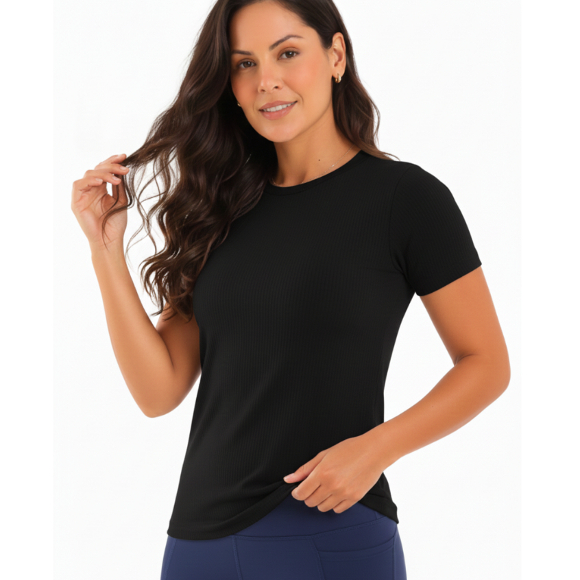 Camiseta Feminina T-Shirt Dry Fit Leve em Oferta na Shopee