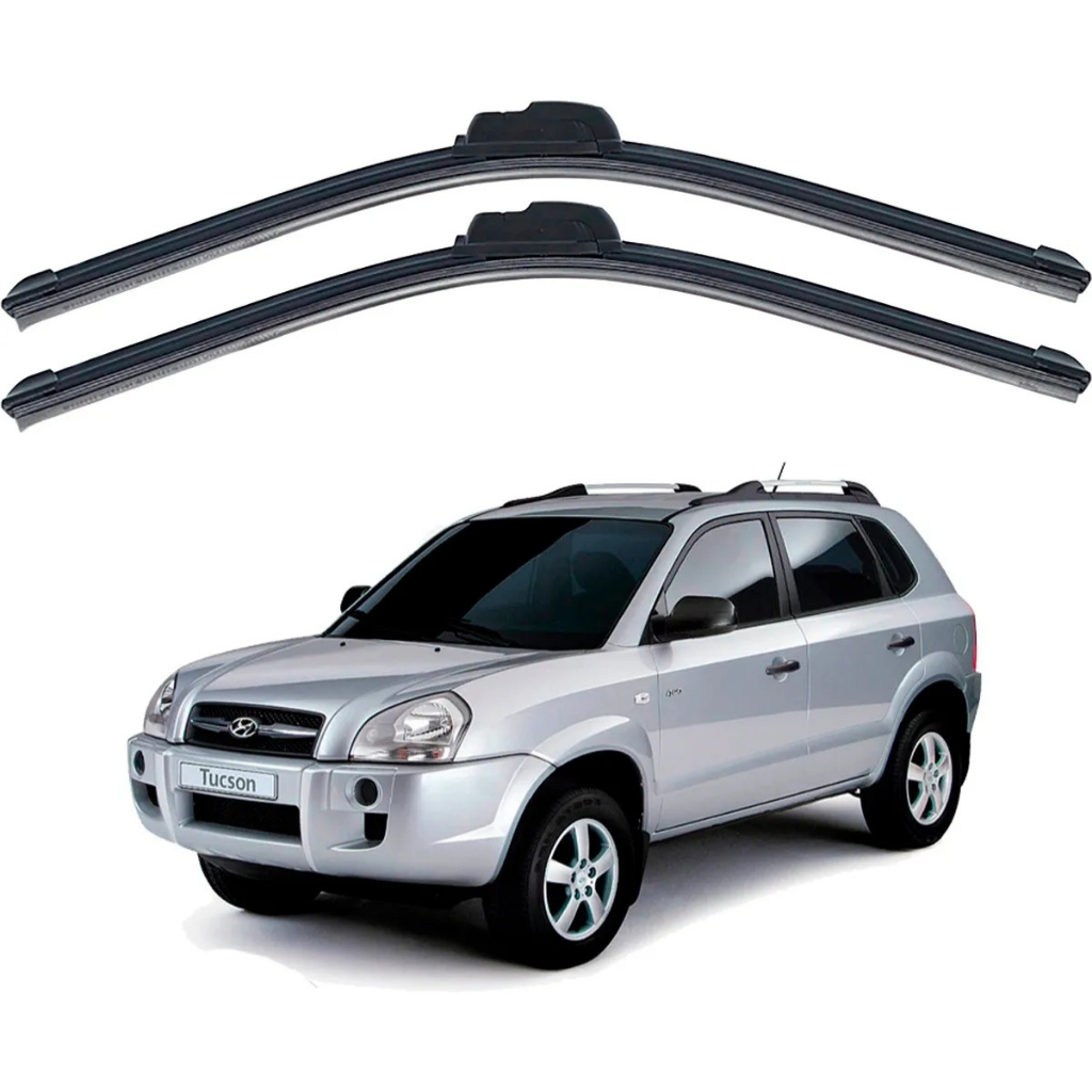 Par Palheta Limpador Parabrisa Silicone Tucson 2005 à 2016 Paleta Limpador Parabrisa Tucson